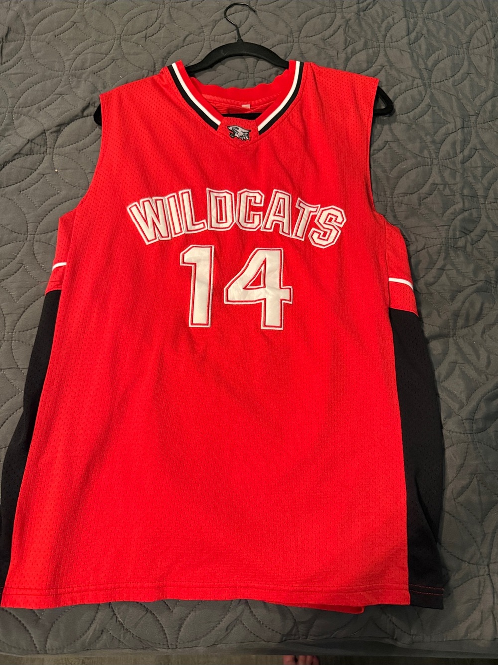 Red #14 Basketball Jersey with Bolton Name